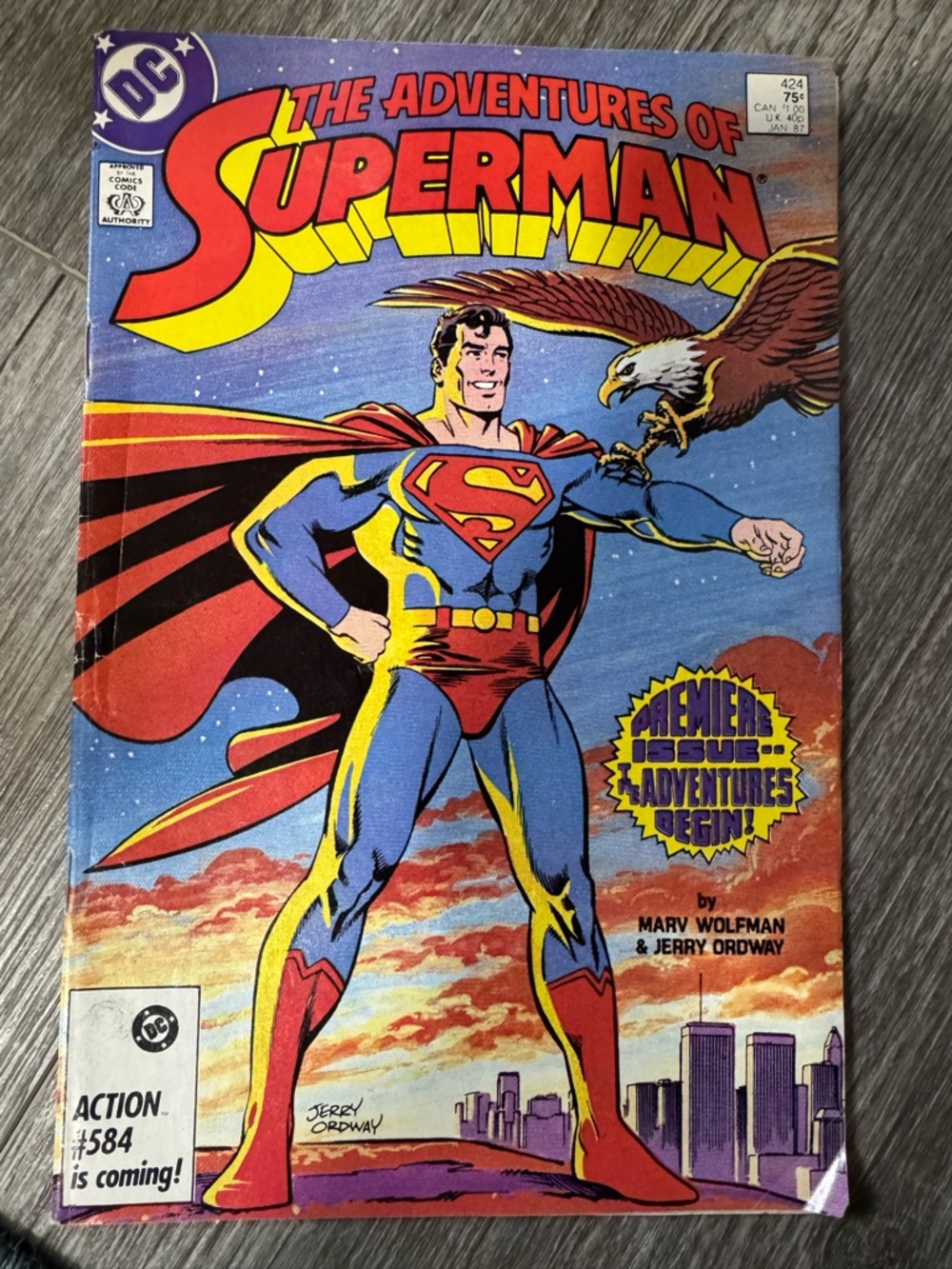 The Adventures Of Superman #424 DC Comics Jan 1987
